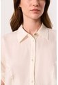 Camisa Manga Corta En Lino Para Mujer Faro Camisa Manga Corta En Lino Para Mujer Faro Crema M VÉLEZ de Vélez