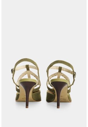 Tacones Cerrados En Cuero Con Taches Para Mujer Tikal Tacones Cerrados En Cuero Con Taches Para Mujer Tikal Verde Oliva 41 VÉLEZ