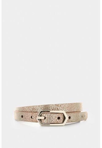 Cinturón Unifaz De Cuero Folia Para Mujer Aura Cinturón Unifaz De Cuero Folia Para Mujer Aura Plata XL VÉLEZ Vélez