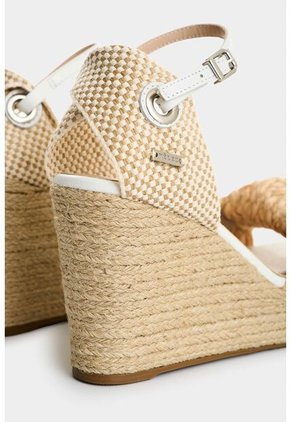 Sandalias Plataforma Amatista De Fibra Natural Para Mujer Con Capellada En Yute Sandalias Plataforma Amatista De Fibra Natural Para Mujer Con Capellada En Yute Blanco 40 VÉLEZ