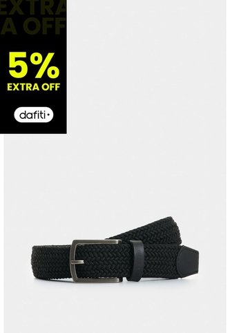 Cinturón Trenzado De Cuero Para Hombre Tyvi 2.0 Cinturón Trenzado De Cuero Para Hombre Tyvi 2.0 Negro 36 VÉLEZ Vélez