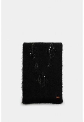 Bufanda Tejida Platino Para Mujer Detalle Lentejuelas Bufanda Tejida Platino Para Mujer Detalle Lentejuelas Negro XS VÉLEZ