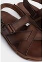 Sandalia Plana Monet De Cuero Para Hombre Capellada Cruzada Sandalia Plana Monet De Cuero Para Hombre Capellada Cruzada Cafe 42 VÉLEZ de Vélez