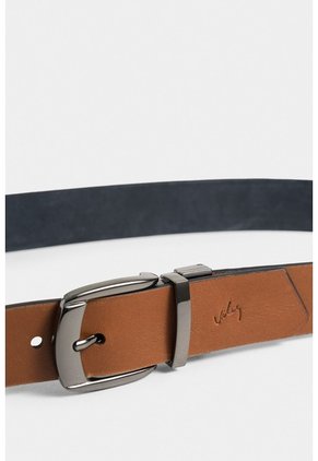 Cinturón Doble Faz Adel De Cuero Liso Para Hombre Punta Asimétrica Cinturón Doble Faz Adel De Cuero Liso Para Hombre Punta Asimétrica Miel 38 VÉLEZ