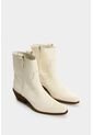 Botines Texanos Aine De Cuero Folia Para Mujer Efecto Rústico Botines Texanos Aine De Cuero Folia Para Mujer Efecto Rústico Blanco 39 VÉLEZ de Vélez