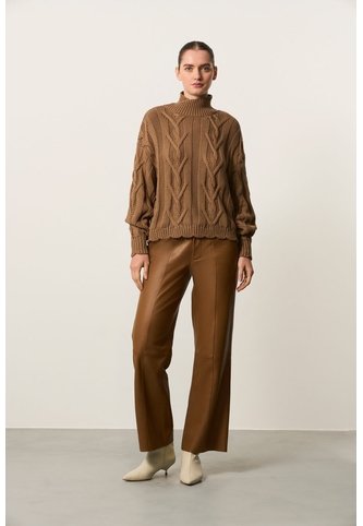 Sweater Oversized Tejido En Algodón Para Mujer Cuma Sweater Oversized Tejido En Algodón Para Mujer Cuma Tabaco S VÉLEZ Vélez