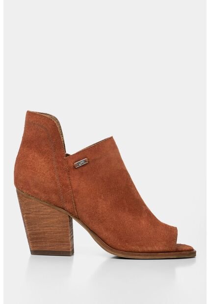 Botines Tacón De Carnaza Para Mujer Despuntados Botines Tacón De Carnaza Para Mujer Despuntados Cobre 35 Vélez