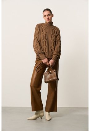Sweater Oversized Tejido En Algodón Para Mujer Cuma Sweater Oversized Tejido En Algodón Para Mujer Cuma Tabaco S VÉLEZ
