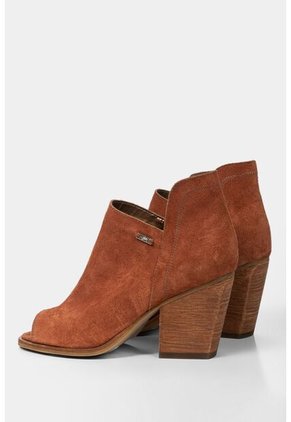 Botines Tacón De Carnaza Para Mujer Despuntados Botines Tacón De Carnaza Para Mujer Despuntados Cobre 35 Vélez