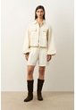 Chaqueta Senda Trucker Para Mujer Oversized Chaqueta Senda Trucker Para Mujer Oversized Crema XL VÉLEZ de Vélez