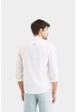 Camisa Manga Larga En Lino Para Hombre Silueta Semi Ajustada Camisa Manga Larga En Lino Para Hombre Silueta Semi Ajustada Blanco L VÉLEZ de Vélez