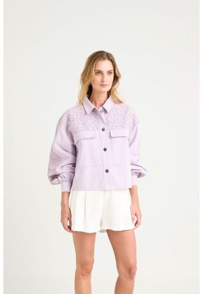 Chaqueta Aguamarina De Tela Para Mujer Bordados En Gamuza Chaqueta Aguamarina De Tela Para Mujer Bordados En Gamuza Lila M Vélez