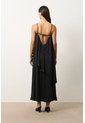 Vestido Loa Maxi Con Efecto Satinado Para Mujer Vestido Loa Maxi Con Efecto Satinado Para Mujer Negro 10 VÉLEZ de Vélez