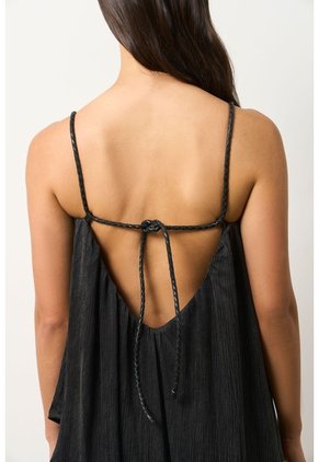 Vestido Loa Maxi Con Efecto Satinado Para Mujer Vestido Loa Maxi Con Efecto Satinado Para Mujer Negro 10 VÉLEZ