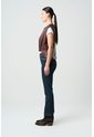 Camisa Iris De Cuero Para Mujer Elástico Delantero Camisa Iris De Cuero Para Mujer Elástico Delantero Cafe L VÉLEZ de Vélez