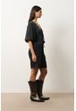 Camisa Kusa Con Efecto Satinado Para Mujer Camisa Kusa Con Efecto Satinado Para Mujer Negro S VÉLEZ de Vélez