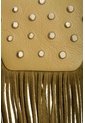 Bandolera Mini Lili De Cuero Con Flecos Y Taches Para Mujer Bandolera Mini Lili De Cuero Con Flecos Y Taches Para Mujer Verde Oliva VÉLEZ de Vélez