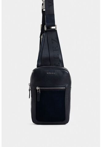 Manos Libres Mikeno 3 De Cuero Para Hombre Acabado Envejecido Manos Libres Mikeno 3 De Cuero Para Hombre Acabado Envejecido Azul Oscuro VÉLEZ Vélez