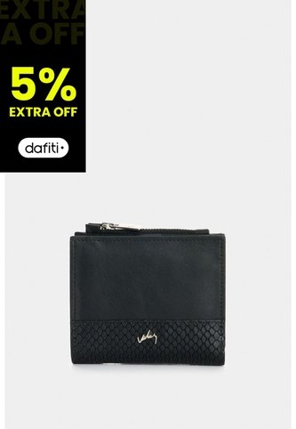 Billetera De Cuero Grabado Para Mujer Golden Billetera De Cuero Grabado Para Mujer Golden Negro VÉLEZ Vélez