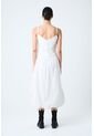 Vestido Midi Fugaz Para Mujer Silueta Globo Vestido Midi Fugaz Para Mujer Silueta Globo Blanco 12 VÉLEZ de Vélez