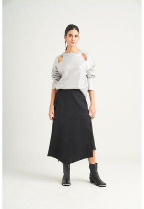 Sweater Star En Tejido Rectilíneo Para Mujer Efecto Metalizado Sweater Star En Tejido Rectilíneo Para Mujer Efecto Metalizado Gris S VÉLEZ