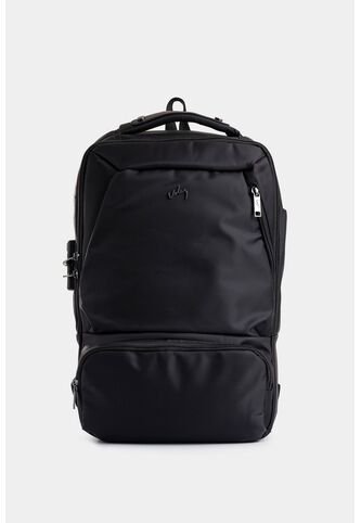 Tula Morral Nolan De Lona Y Cuero Para Hombre Estilo Utilitario Tula Morral Nolan De Lona Y Cuero Para Hombre Estilo Utilitario Negro VÉLEZ Vélez