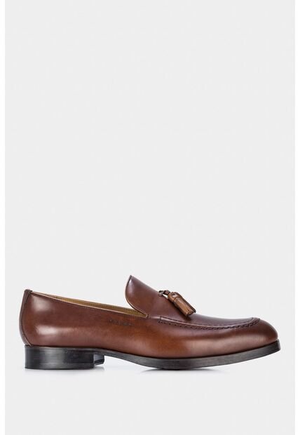 Mocasines Draco De Cuero Liso Para Hombre Borla Decorativa Mocasines Draco De Cuero Liso Para Hombre Borla Decorativa Miel 40 Vélez