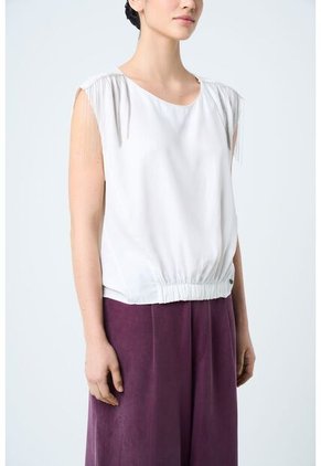 Camisa Hydra Manga Sisa Para Mujer Flecos Millaré Camisa Hydra Manga Sisa Para Mujer Flecos Millaré Blanco L VÉLEZ