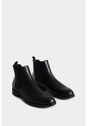 Botas Chelsea Lunar De Cuero Para Hombre Punta Almendrada Botas Chelsea Lunar De Cuero Para Hombre Punta Almendrada Negro 42 Vélez