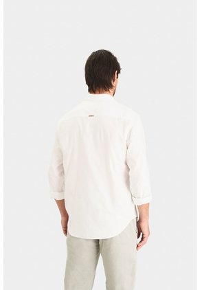Camisa Oxford Manga Larga Calagua Para Hombre Semifitted Camisa Oxford Manga Larga Calagua Para Hombre Semifitted Blanco XS VÉLEZ