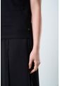 Camiseta Manga Corta Para Mujer Bolsillo Cuero Camiseta Manga Corta Para Mujer Bolsillo Cuero Negro XS VÉLEZ de Vélez
