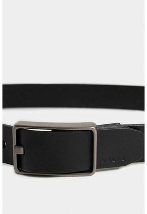 Cinturón Unifaz Samur De Cuero Para Hombre Hebilla Cuadrada Cinturón Unifaz Samur De Cuero Para Hombre Hebilla Cuadrada Negro 40 VÉLEZ