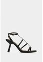Sandalia Tacón De Cuero Para Mujer Moon Sandalia Tacón De Cuero Para Mujer Moon Negro 35 VÉLEZ de Vélez