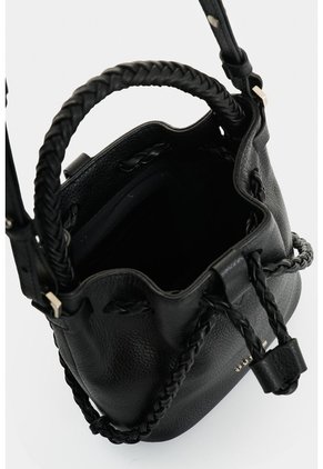 Bandolera Bruma En Cuero Para Mujer Bandolera Bruma En Cuero Para Mujer Negro VÉLEZ