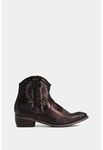 Botines Maritimus De Cuero Para Mujer Acabado Rústico Botines Maritimus De Cuero Para Mujer Acabado Rústico Cafe 40 VÉLEZ Vélez