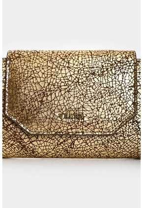 Billetera De Cuero Folia Para Mujer Bravo Billetera De Cuero Folia Para Mujer Bravo Dorado VÉLEZ