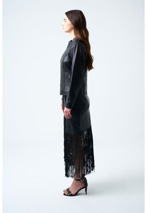 Chaqueta Rider De Cuero Para Mujer Fit Slim Chaqueta Rider De Cuero Para Mujer Fit Slim Negro M VÉLEZ