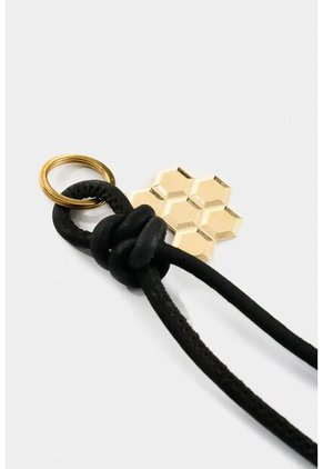 Llavero Terra De Cuero Para Mujer Dije Panal Llavero Terra De Cuero Para Mujer Dije Panal Negro VÉLEZ