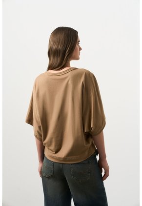 Camiseta Ópalo Para Mujer Manga Ranglan Camiseta Ópalo Para Mujer Manga Ranglan Miel XL VÉLEZ