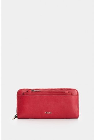 Billetera Porta Chequera De Cuero Para Mujer Esmeralda Billetera Porta Chequera De Cuero Para Mujer Esmeralda Rojo VÉLEZ Vélez