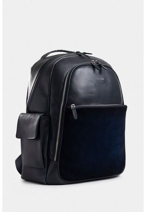 Morral Tropical Escape 2 De Cuero Liso Para Hombre Detalles Cuero Gamuzado Morral Tropical Escape 2 De Cuero Liso Para Hombre Detalles Cuero Gamuzado Azul Oscuro Vélez