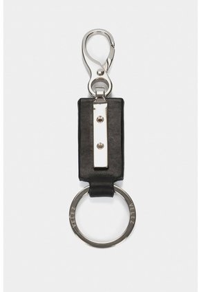 Llavero Retro De Cuero Mosquetón Negro Llavero Retro De Cuero Mosquetón Negro VÉLEZ