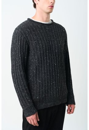 Sweater Selva Tejido Para Hombre Cuello Bandeja Sweater Selva Tejido Para Hombre Cuello Bandeja Negro M VÉLEZ