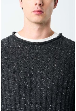 Sweater Selva Tejido Para Hombre Cuello Bandeja Sweater Selva Tejido Para Hombre Cuello Bandeja Negro M VÉLEZ
