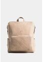 Morral Mini Saba De Cuero Para Mujer Multifunción Morral Mini Saba De Cuero Para Mujer Multifunción Beige VÉLEZ de Vélez
