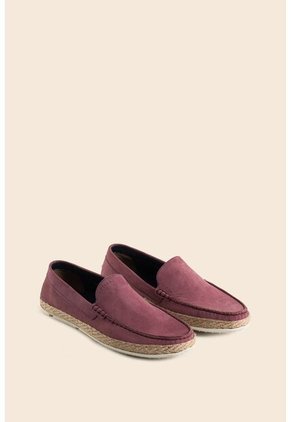 Mocasines Casuales De Cuero Para Hombre Inserto Yute Mocasines Casuales De Cuero Para Hombre Inserto Yute Lila 44 Vélez