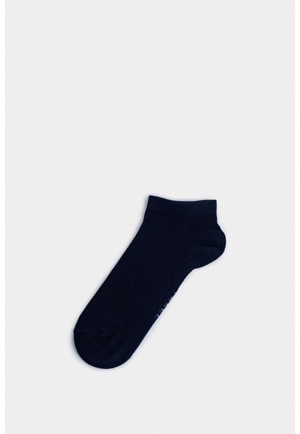 Calcetines Tobilleros Lines 3 De Algodón Para Hombre Detalle Acanalado Calcetines Tobilleros Lines 3 De Algodón Para Hombre Detalle Acanalado Azul Oscuro XS Vélez