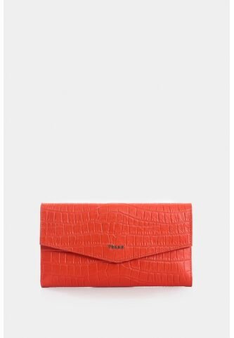 Billetera Porta Chequera De Cuero Para Mujer Selene Billetera Porta Chequera De Cuero Para Mujer Selene Rojo VÉLEZ Vélez