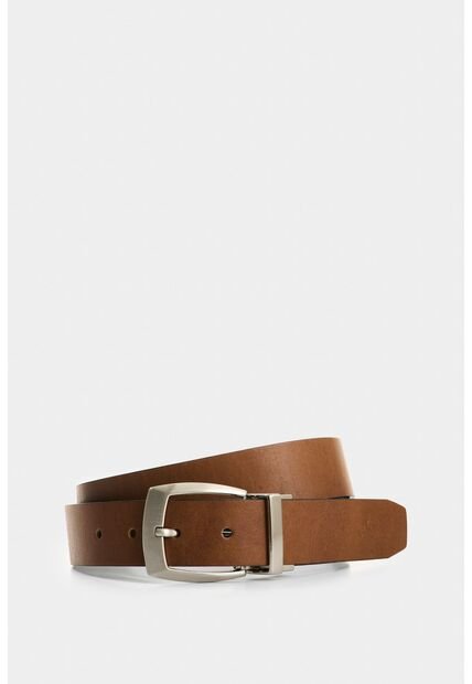 Cinturón Doble Faz De Cuero Para Hombre Serpia Cinturón Doble Faz De Cuero Para Hombre Serpia Miel 40 VÉLEZ