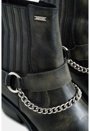 Botines Texanos Aurora De Cuero Para Mujer Brush Off Botines Texanos Aurora De Cuero Para Mujer Brush Off Verde 37 Vélez